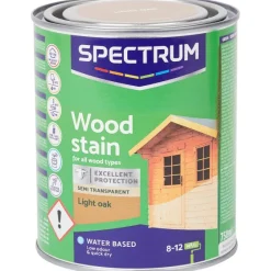 Verf>Spectrum Semi-Transparante Houtbeits Licht Eiken Bruin