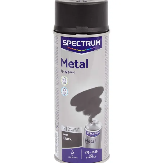 Verf>Spectrum Spuitverf Voor Metaal Mat Zwart