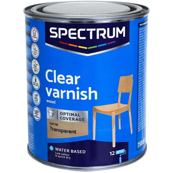 Verf>Spectrum Zijdeglans Multivernis Transparant