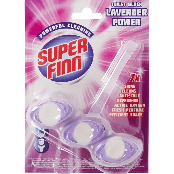 Schoonmaakmiddelen>Superfinn Toiletblok Blauw,Paars,Geel