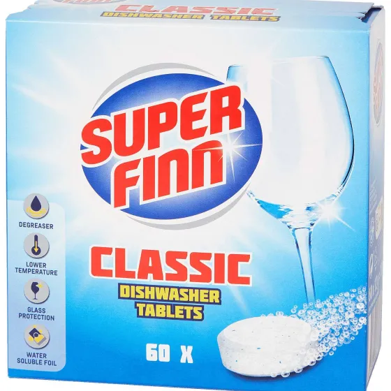 Afwas- & Wasmiddelen>Superfinn Vaatwastabletten Classic