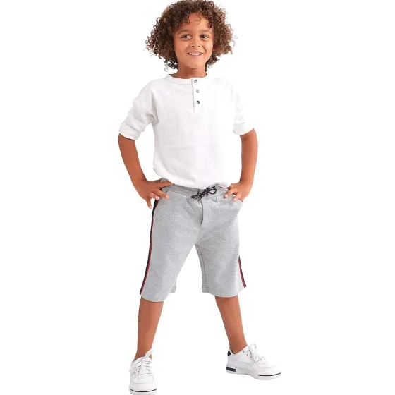 Kleding>SuperTrash Sweatshort Blauw,Bruin,Grijs,Print