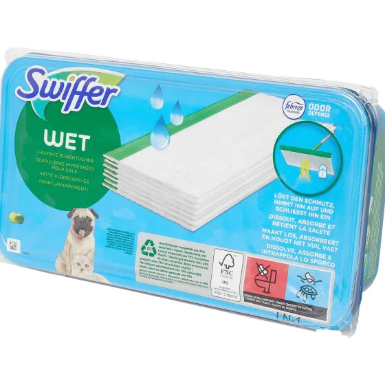 Schoonmaakartikelen>Swiffer Wet Vochtige Vloerdoekjes
