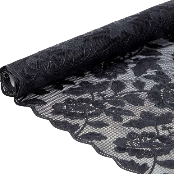 Woonaccessoires>Merk Tafelloper Met Kant Grijs,Wit,Zilver,Zwart
