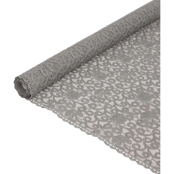 Woonaccessoires>Merk Tafelloper Met Kant Grijs,Wit,Zilver,Zwart