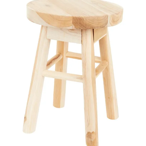 Woonaccessoires>Studio Home Teakhouten Kruk Bruin