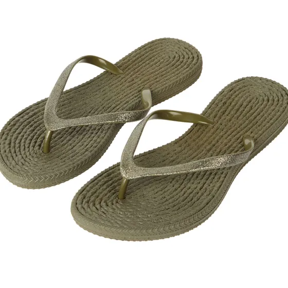 Schoenen>Merk Teenslippers Beige,Groen