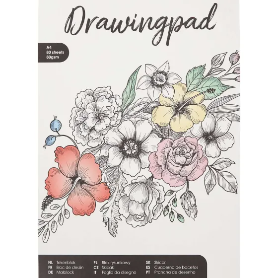 Papier & Schriften>Kids Creative Tekenblok Voor Volwassenen Print