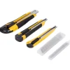 Gereedschap>Tools Afbreekmessenset Zwart,Geel