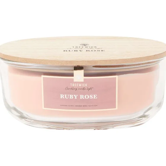 Kaarsen>Candra Treewick Geurkaars Groen,Roze,Wit