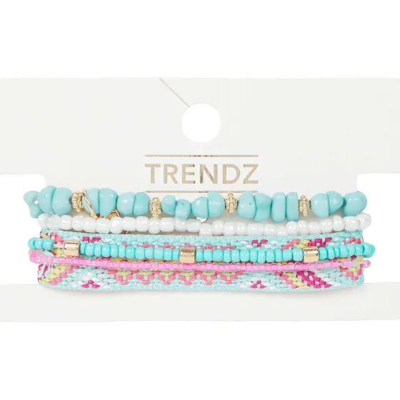 Horloges & Sieraden>Merk Trendz Armbandenset Meerkleurig