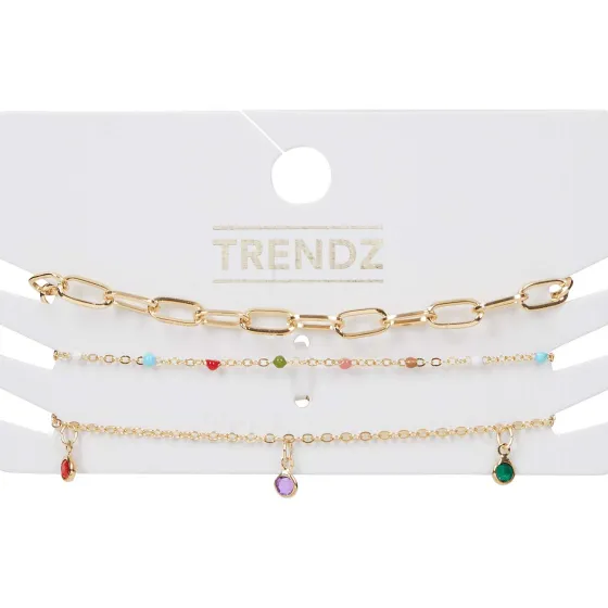 Horloges & Sieraden>Merk Trendz Armbandjes Goud,Meerkleurig