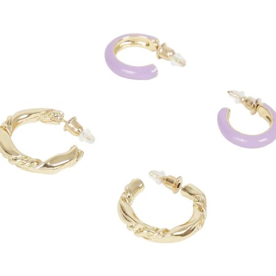 Horloges & Sieraden>Merk Trendz Oorbellenset Goud,Roze,Paars,Wit