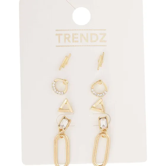 Horloges & Sieraden>Merk Trendz Oorbellenset Goud