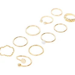 Horloges & Sieraden>Merk Trendz Ringenset Goud,Zilver