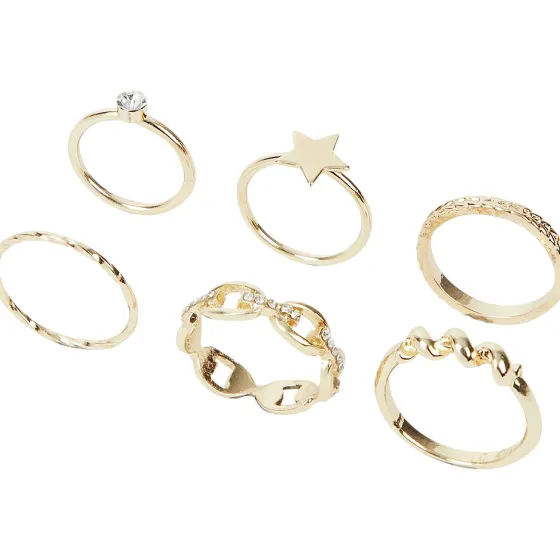 Horloges & Sieraden>Merk Trendz Ringenset Goud,Zilver