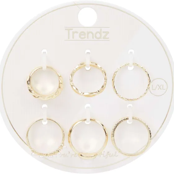 Horloges & Sieraden>Merk Trendz Ringenset Goud,Zilver