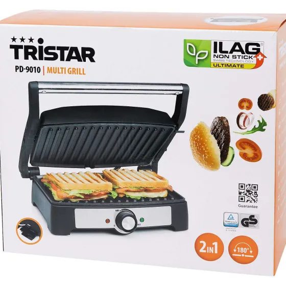 Keukenapparaten>Tristar Multigrill Zwart,Zilver