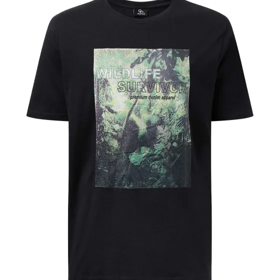 Kleding>SuperTrash T-Shirt Blauw,Groen,Print,Zwart