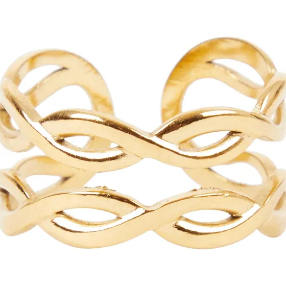 Horloges & Sieraden>Merk Vergulde Ring Goud