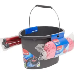 Schoonmaakartikelen>Vileda Mopset Wring&Go Zwart,Rood