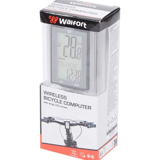 Fietsaccessoires>Walfort Fietscomputer Zwart