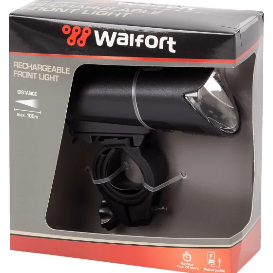 Fietsaccessoires>Walfort Fiets-Koplamp Zwart