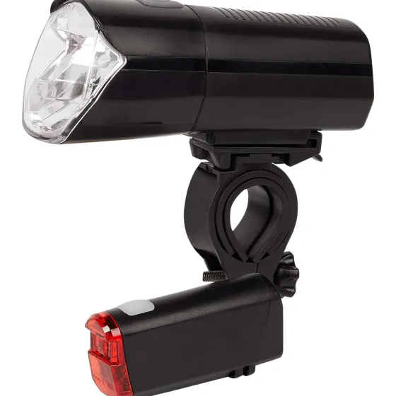 Fietsaccessoires>Walfort Fietsverlichting-Set Zwart,Wit