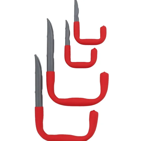 Gereedschap>FERM Wandhaken Grijs,Rood