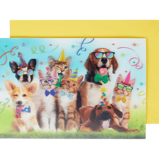 Kaarten>Office Essentials Wenskaart Lenticulair Met Dieren Print