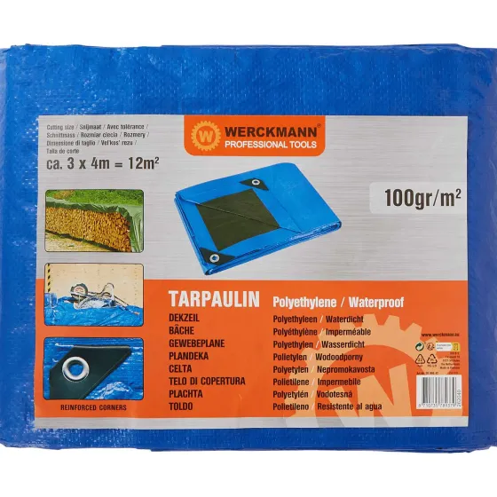 Verfbenodigdheden>Werckmann Dekzeil Blauw