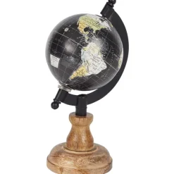 Woonaccessoires>Merk Wereldbol Op Mangohouten Voet Beige,Groen,Zwart