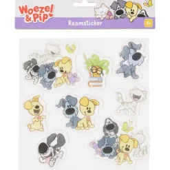 Knutselen>Woezel & Pip Raamstickers Print