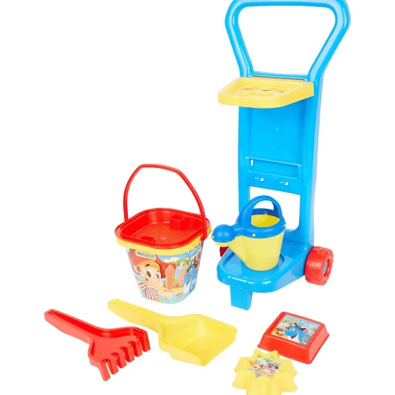 Spellen>Mini Matters Zandspeelset Trolley Meerkleurig