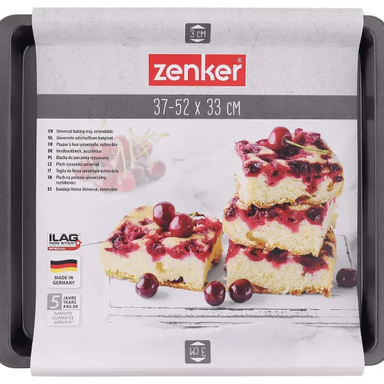 Ovenschalen & Bakvormen>Zenker Uitschuifbare Bakplaat Zwart