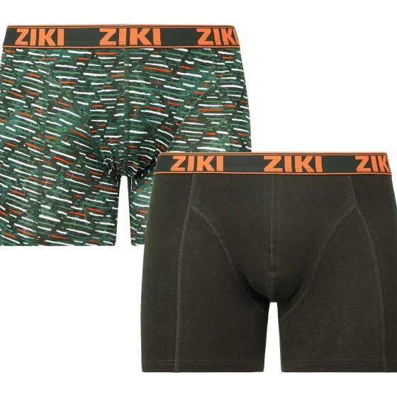 Ondergoed>Ziki Boxershorts Blauw,Groen,Oranje,Print