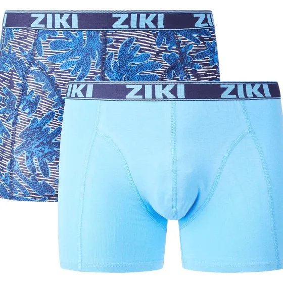 Ondergoed>Ziki Boxershorts Blauw,Groen,Oranje,Print