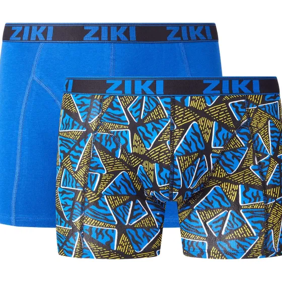 Ondergoed>Ziki Boxershorts Blauw,Groen,Oranje,Print