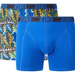 Ondergoed>Ziki Boxershorts Blauw,Print