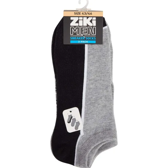 Beenmode>Ziki Men Sneakersokken Blauw,Grijs