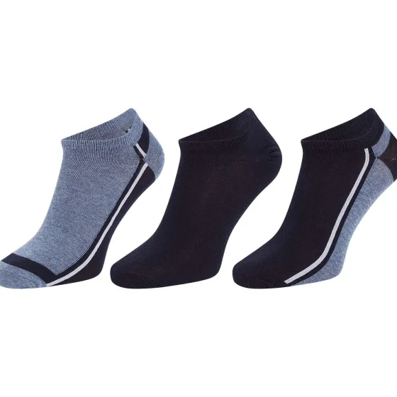 Beenmode>Ziki Men Sneakersokken Blauw,Grijs