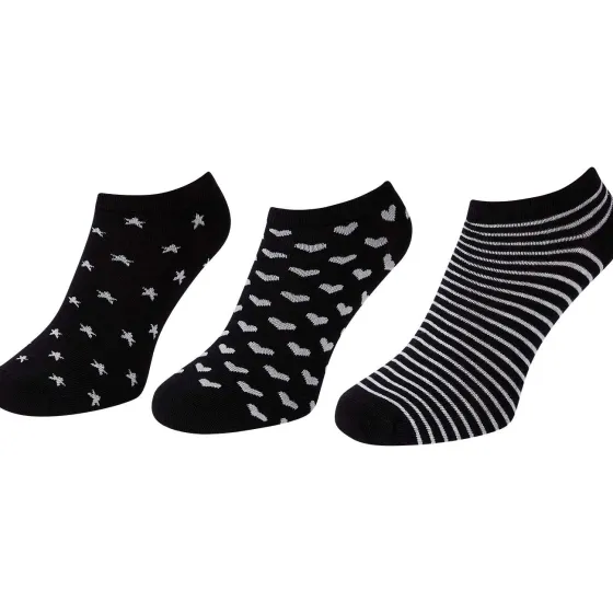 Beenmode>Ziki Sneakersokken Print,Grijs,Wit,Zwart