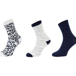 Beenmode>Ziki Sokken Print,Grijs,Meerkleurig,Roze,Wit,Zwart